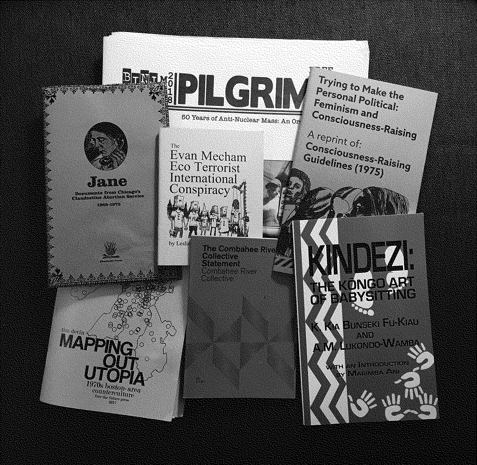 Photographie de plusieurs livres éparpillés : Jane