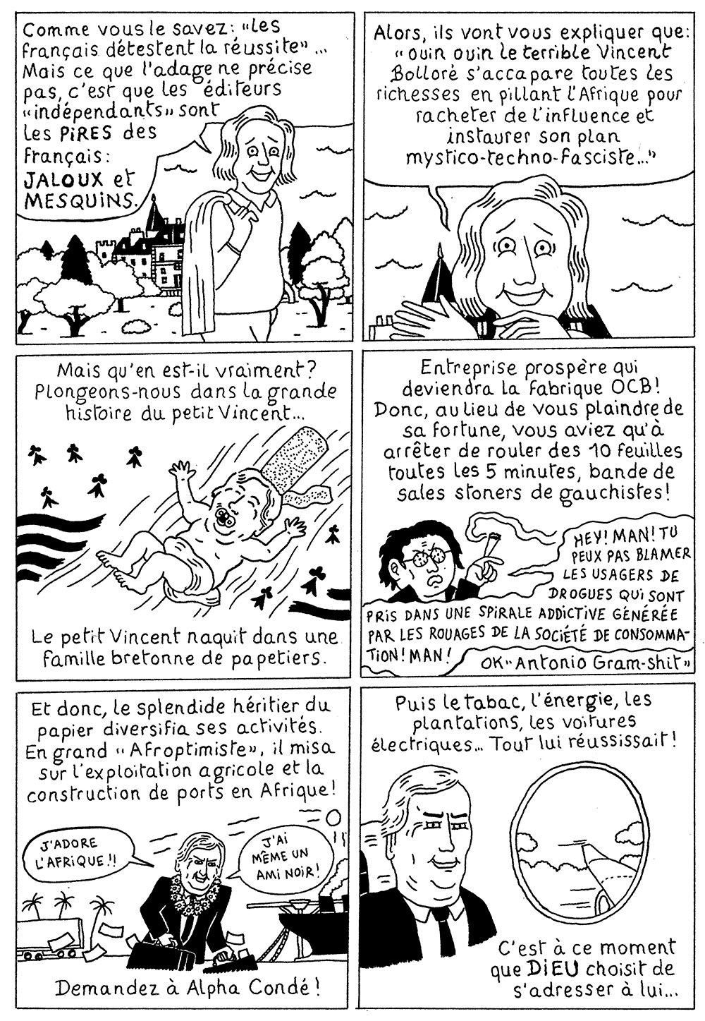 Planche 1 de la bande dessinée de Bakonet Jackonet